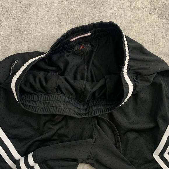 Jordan Dri-Fit Diamond Shorts Men's Size XL Black White DH9075 Workout Gym 6” - Picture 6 of 11